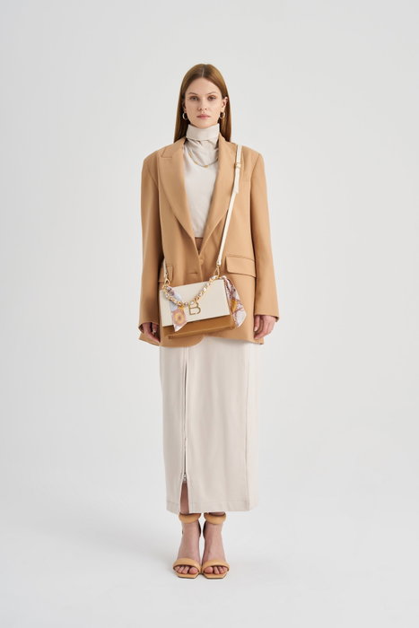 Lucky Bees Bolso Bandolera 918 Crema y Tostado